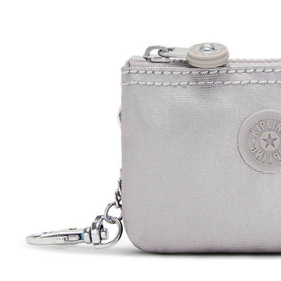 Kipling Creativity Mini Metallic Pouch Keychain Táska Titán | HU 2101EB